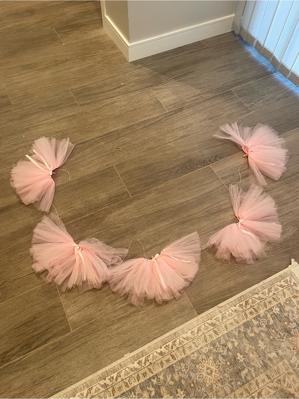 Pink Tulle Tutu Garland (x2)